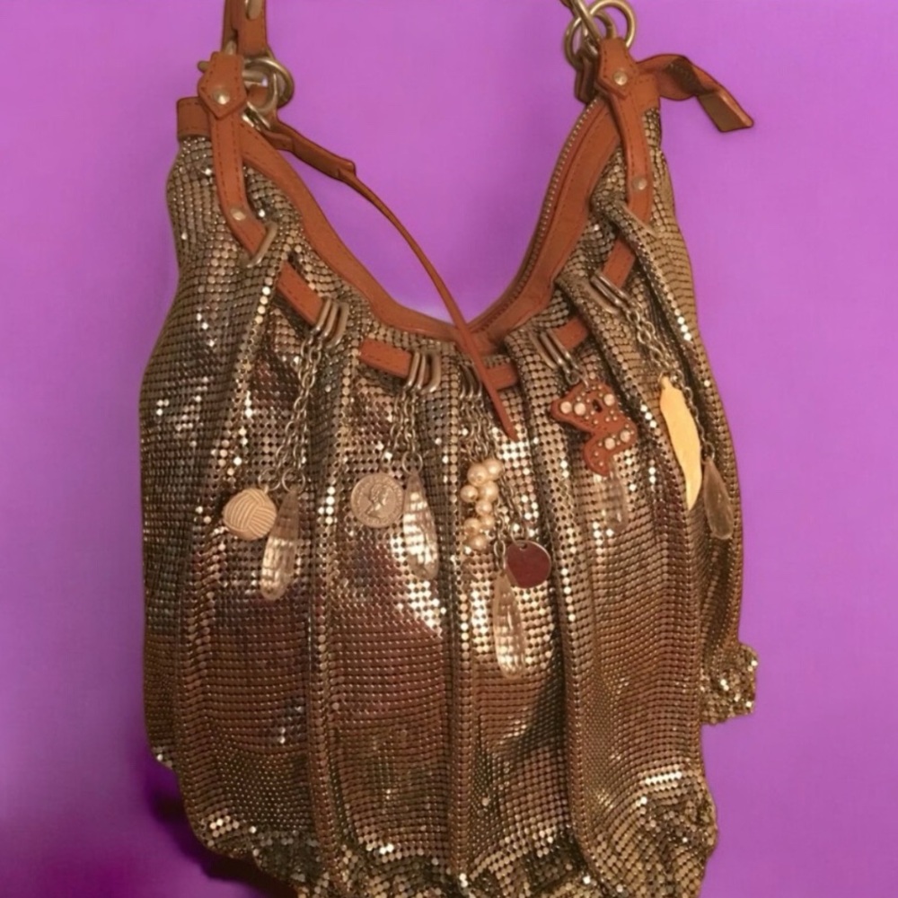 Cole Haan Silver Mesh G Series Handbag